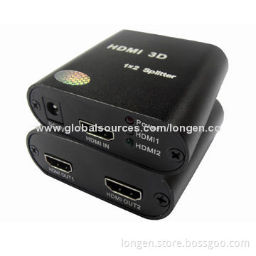 2-way HDMI splitter, 1,080p, 4x2K